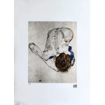 Egon Schiele (1890-1918), Nudo in calze blu