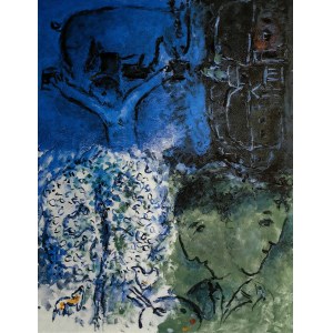 Marc Chagall (1887-1985), Biały krzak czyli podwójny autoportret