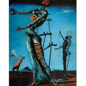 Salvador Dali (1904-1989), La girafe enflammée