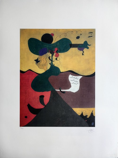 Joan Miró (1893-1983), Portret Pani Mills
