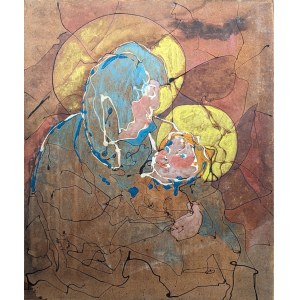 Artiste non reconnu, Vierge à l'enfant, 20e siècle.