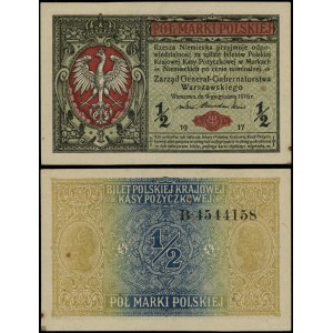 Polska, 1/2 marki polskiej, 9.12.1916