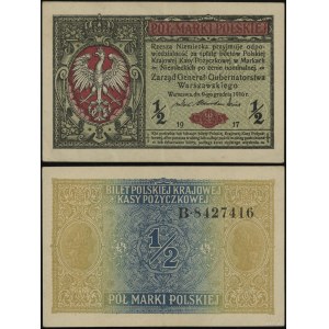 Polska, 1/2 marki polskiej, 9.12.1916