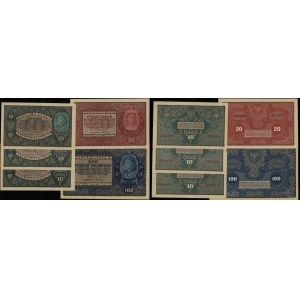 Polska, zestaw 5 banknotów, 23.08.1919
