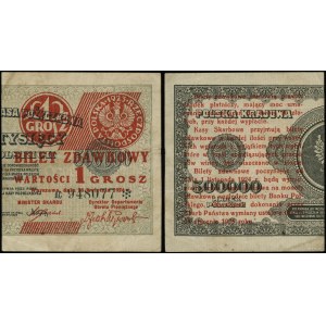 Polska, bilet zdawkowy - 1 grosz, 28.04.1924