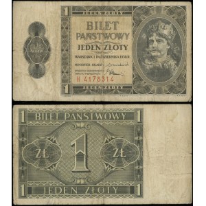 Polska, 1 złoty, 1.10.1938