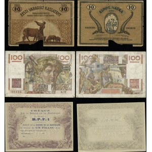set of different banknotes, set of 3 banknotes