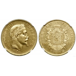Francja, 100 franków, 1866 A, Paryż