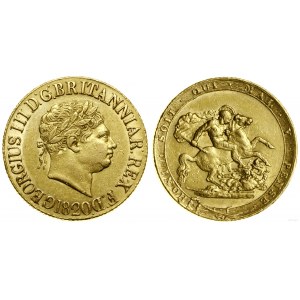 Spojené království, 1 libra (sovereign), 1820, Londýn