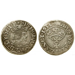 Pologne, penny, 1533, Gdansk