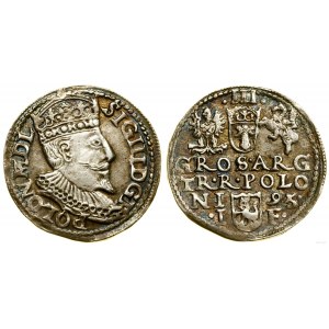 Pologne, trojak, 1595, Olkusz