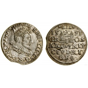 Polen, Trojak, 1591, Riga