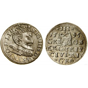 Poland, trojak, 1595, Riga