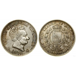 Niemcy, talar = 100 krajcarów, 1830, Karlsruhe