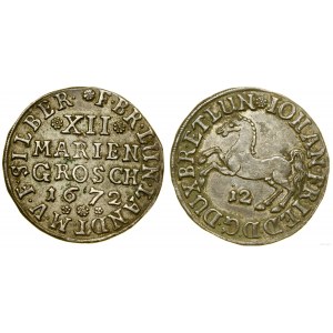 Niemcy, 12 Mariengroszy, 1672, Clausthal