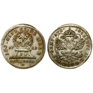 Niemcy, 10 krajcarów (Konventionszehnkreuzer), 1781 B