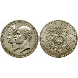 Niemcy, 5 marek, 1904 A, Berlin