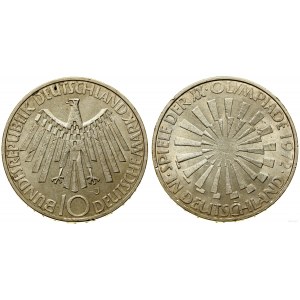 Deutschland, 10 Mark, 1972 J, Hamburg