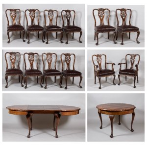 Chippendale type furniture set