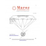 Diamond 0.62 CT K - Clarity vs1 - Brilliant Cut - Gemmological Certificate Maroz Diamonds Ltd Israel Diamond Exchange Member - C31213-4