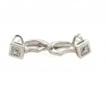 18K GOLD EARRINGS 3.39 GR WITH DIAMONDS FOR 0.24 CT F- VS-SI- AI30516