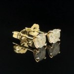 YELLOW GOLD 0.89 GR DIAMOND EARRINGS ER40114