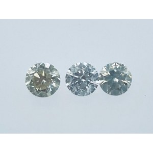 3 DIAMONDS 1.03 CT G-K-SI2-I1-C21225-7