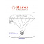 DIAMOND 0.2 CT F - VS1 - TRAP CUT - GEMMOLOGICAL CERTIFICATE MAROZ DIAMONDS LTD MEMBER ISRAEL DIAMOND EXCHANGE INCENISO AT THE LASER - XX001
