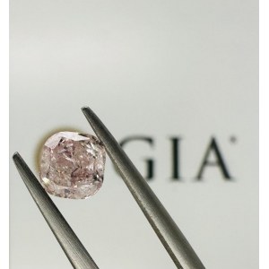 DIAMOND 0.89 CT NATURAL FANCY LIGHT ORANGY PINK - GIA - F30202
