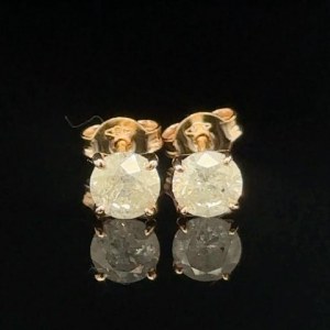 ROSE GOLD 1.08 GR DIAMOND EARRINGS - ER40115