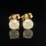 ROSE GOLD 1.08 GR DIAMOND EARRINGS - ER40115