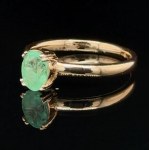 ROSE GR 2.47 GR RING NATURAL COLOMBIAN EMERALD RNG40107