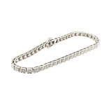 TENNIS TYPE WHITE GOLD BRACELET 11.40 GR WITH DIAMONDS - DH30506