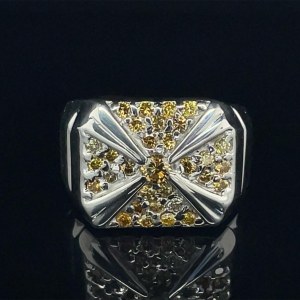 FANCY YELLOW YELLOW DIAMOND RING 1.02 CT - RNG30102