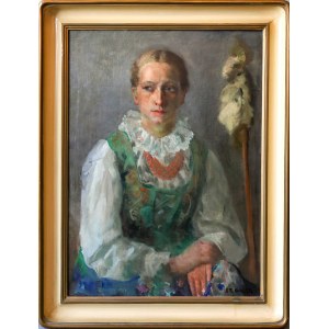 Stanisław GAŁEK, Porträt einer jungen Frau aus dem Hochland