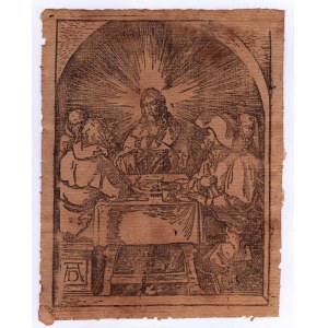 Albrecht DÜRER, Christus in Emmaus, aus der Kleinen Passion (1509-1511), Kopie aus dem 18. Jahrhundert.