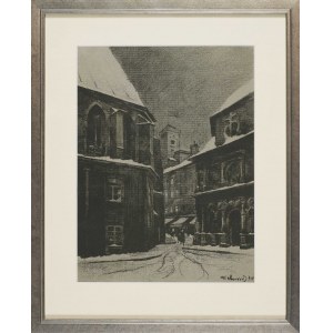 Odo DOBROWOLSKI, View of the City Hall, in the Lvov portfolio