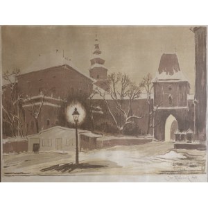 Jan Rubczak, Winter Nocturne - Vilnius, Vilnius Gate