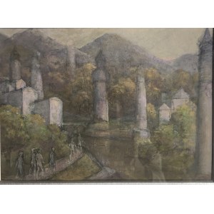 Ildefons Houwalt, Komposition mit Obelisken