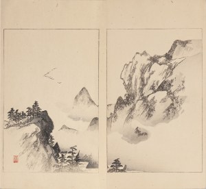 Watanabe Seitei (1851-1918), Klucz żurawi, Tokio, 1890