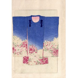 Sawa Kyukou, Watanabe Takijirō, Kimono con fiori, Tokyo, 1901