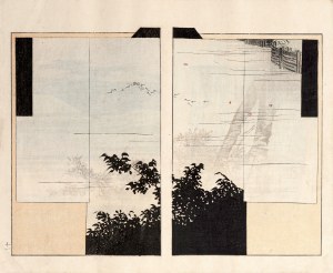 Sawa Kyukou, Watanabe Takijirō, Kimono z motywem pejzażu, Tokio, 1901