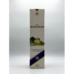 The Macallan Highland Single Malt Scotch Whiskey 18 ans d'âge 1978