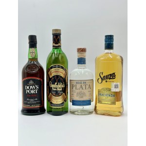 Dow's Port - Glenfiddich Whiskey - Tequila Plata - Sauza Tequila