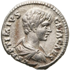 Geta 209-212 - jako cezar 198-209, denar 198-209, Laodicea