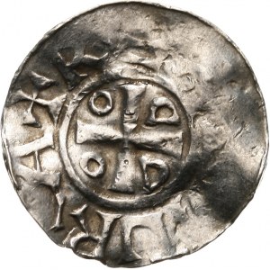 Niemcy, Saksonia - Otto III 983-1002, denar typu OAP 983-1002
