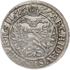 Śląsk, Leopold I 1658-1705, 3 krajcary 1666 SHS, Wrocław