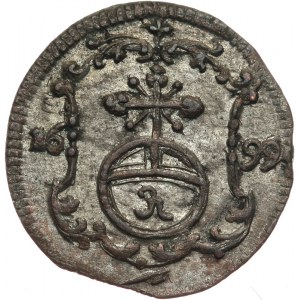 August II Mocny 1697-1733, halerz 1699 ILH, Drezno.