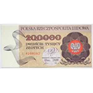 PRL, 200000 złotych 1989 r., seria L42288062