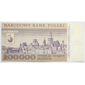 PRL, 200000 złotych 1989 r., seria R0200323